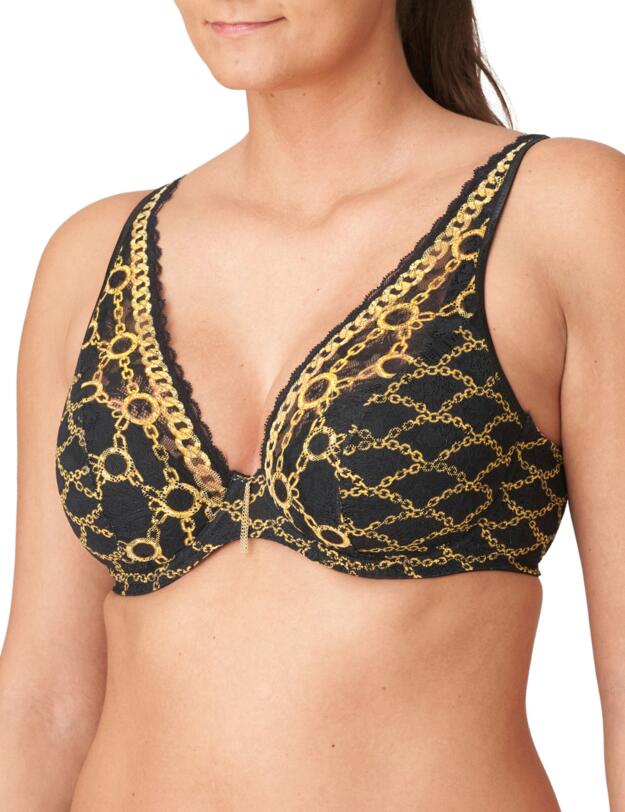 Prima Donna Amsterdam AV Half Padded Plunge Bra Black