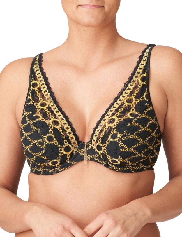 Prima Donna Amsterdam AV Half Padded Plunge Bra Black