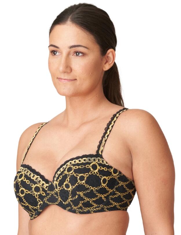 Prima Donna Amsterdam AV Padded Balcony Bra  Black