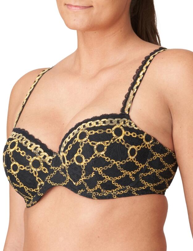 Prima Donna Amsterdam AV Padded Balcony Bra  Black