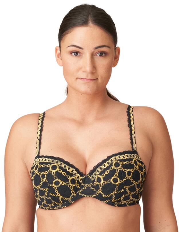 Prima Donna Amsterdam AV Padded Balcony Bra  Black