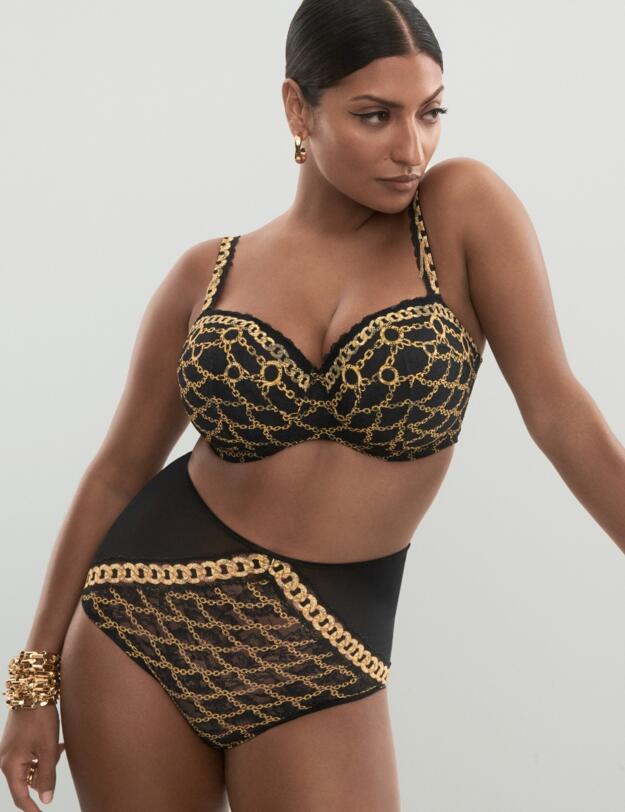 Prima Donna Amsterdam AV Padded Balcony Bra  Black