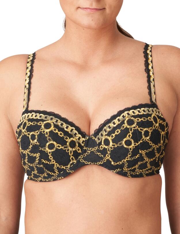 Prima Donna Amsterdam AV Padded Balcony Bra  Black