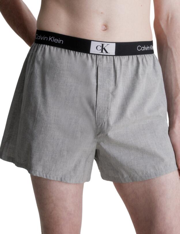 Calvin Klein Mens CK96 Boxers 3 Pack Black/White/Grey Heather