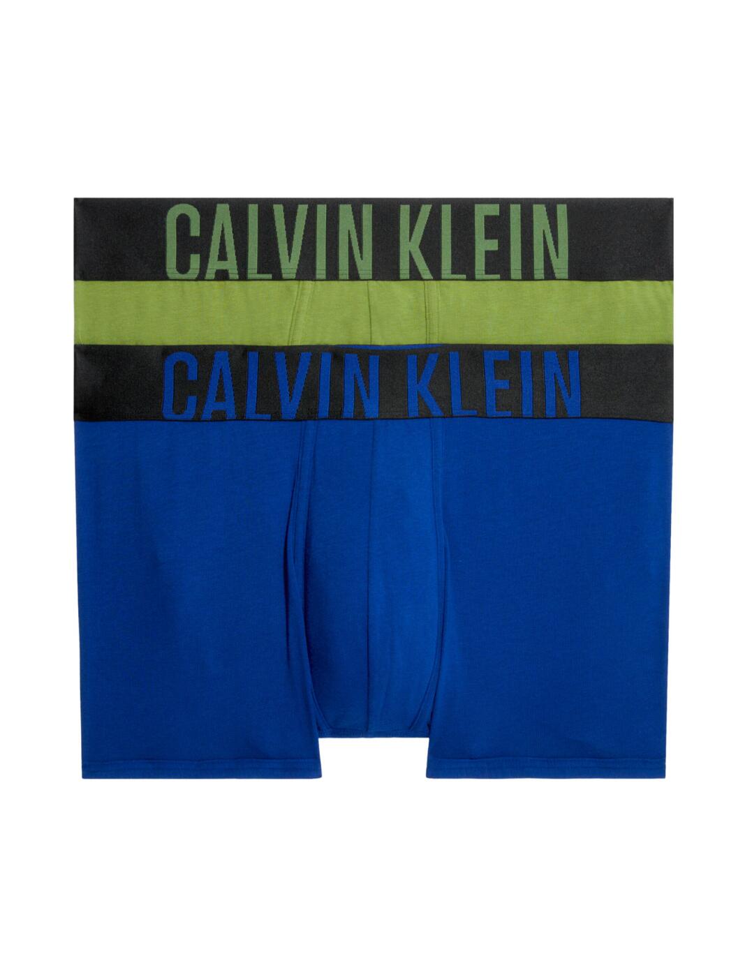 000NB2601A Calvin Klein Mens Intense Power Hip Brief 2 Pack - 000NB2601A  Midnight Blue/Unique Jade