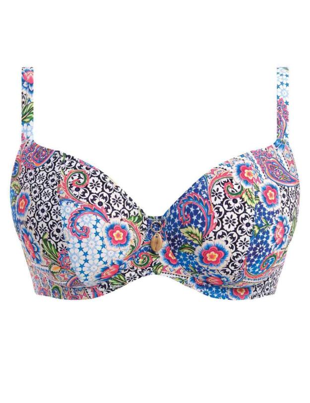 Freya Boho Breeze Plunge Bikini Top Multi