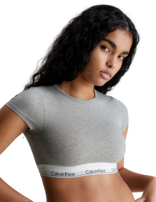 Calvin Klein Modern Cotton T-Shirt Bralette Grey Heather 