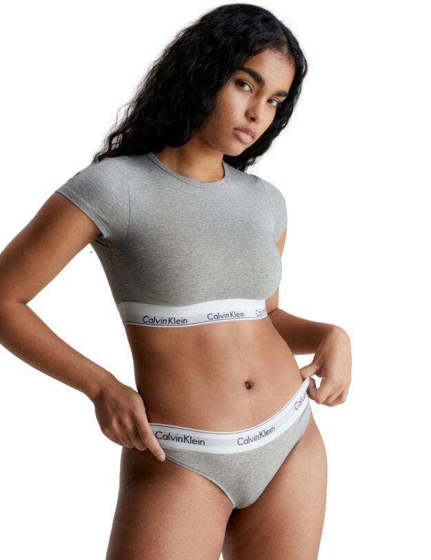Calvin Klein Modern Cotton T-Shirt Bralette Grey Heather 