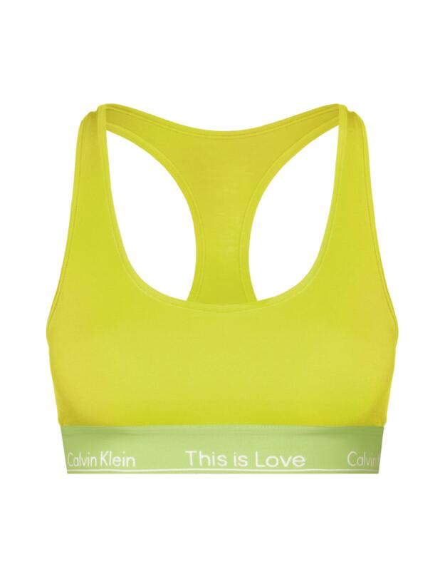 Calvin Klein Pride Unlined Bralette Lemon Lime 