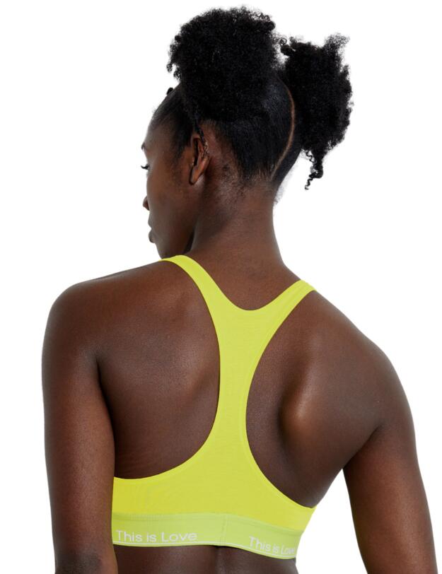 Calvin Klein Pride Unlined Bralette Lemon Lime 