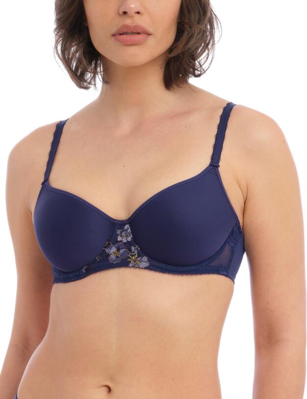  Wacoal Sakura Moulded Spacer Bra Night Blue