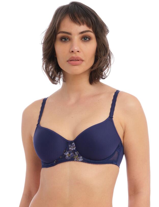  Wacoal Sakura Moulded Spacer Bra Night Blue