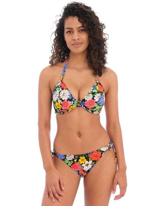 Freya Floral Haze Halter Bikini Top Multi