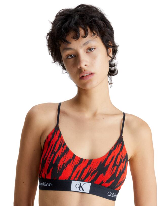  Calvin Klein CK96 Bralette Tiger Print/Hazard 