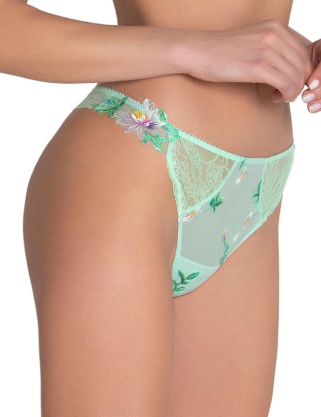 Lise Charmel Amour Nymphea Thong Jade Aqua 