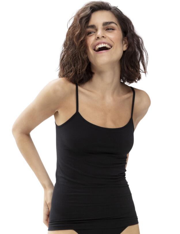 Mey Superfine Organic Spaghetti Top Black 