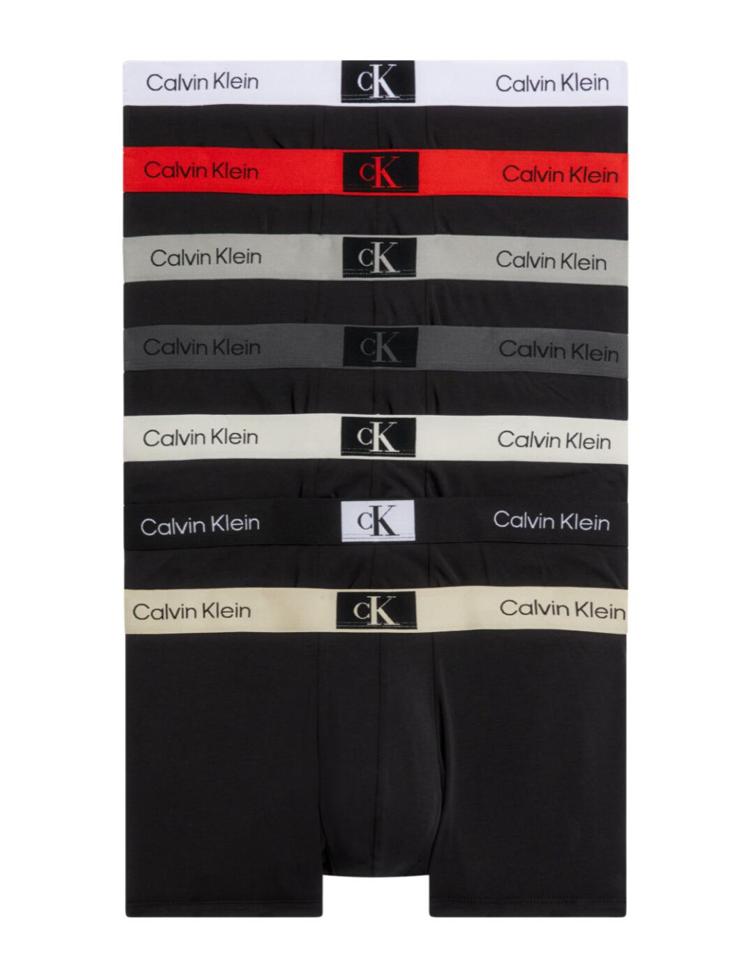 Calvin Klein Mens CK96 Trunks 7 Pack Black/Multi
