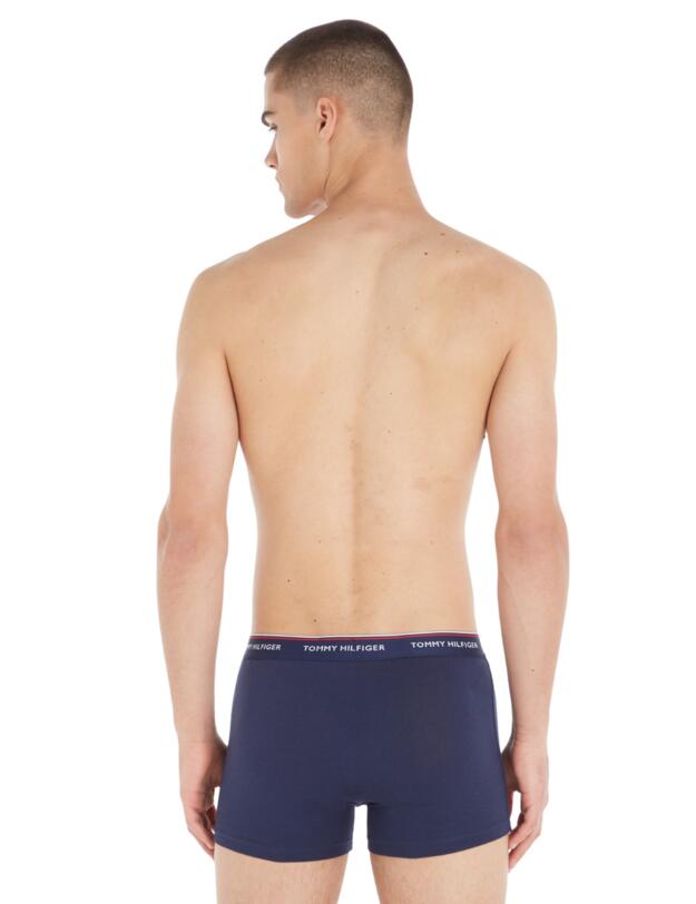 Tommy Hilfiger Mens Essential Repeat Trunks 3 Pack Peacoat