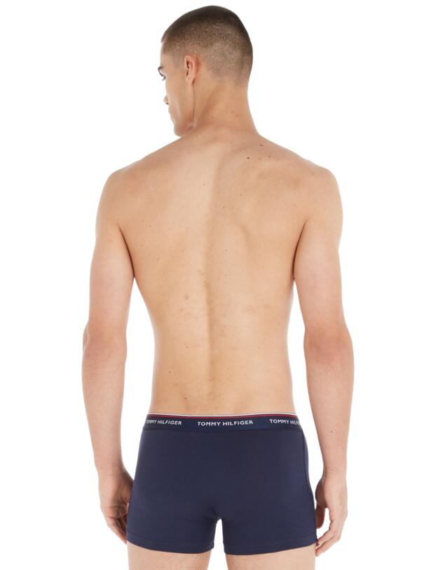 Tommy Hilfiger Mens Essential Repeat Trunks 3 Pack Multi/Peacoat