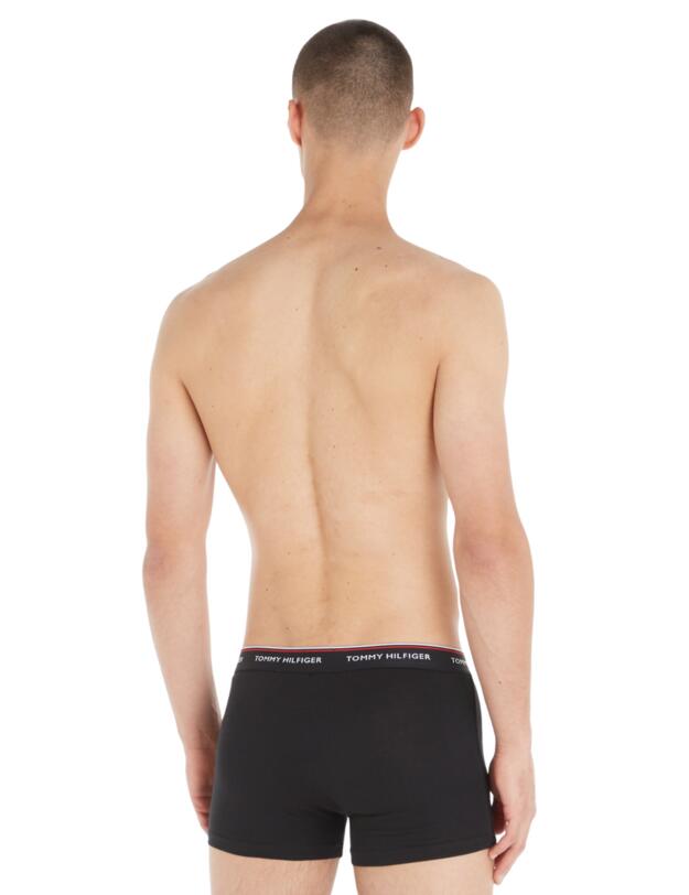Tommy Hilfiger Mens Essential Repeat Trunks 3 Pack Black
