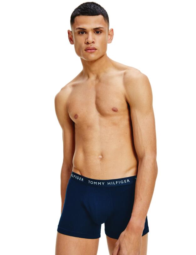 Tommy Hilfiger Mens Trunk 3 Pack Desert Sky