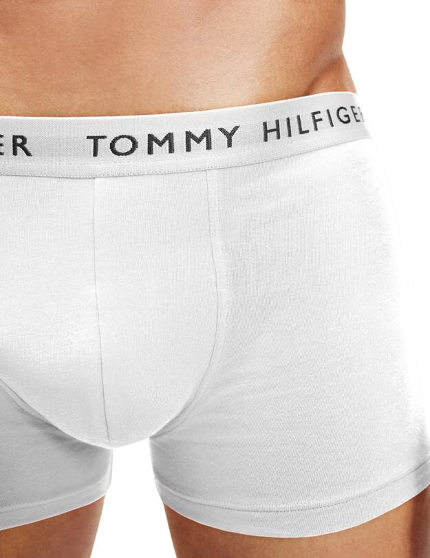 Tommy Hilfiger Mens Trunk 3 Pack White/Desert Sky/Primary Red