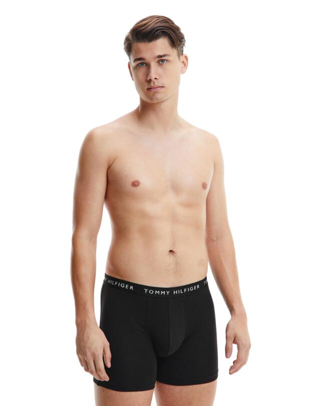  Tommy Hilfiger Mens Boxer Brief 3 Pack Black 