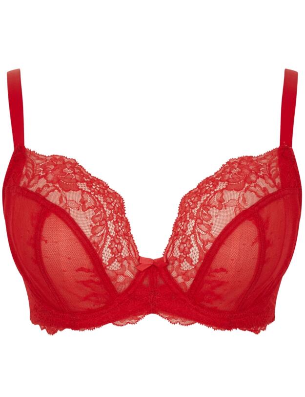 Panache Ana Plunge Bra Salsa Red 