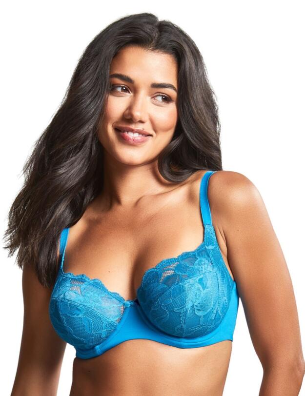 Panache Rocha Low Front Balconnet Bra Peacock Blue