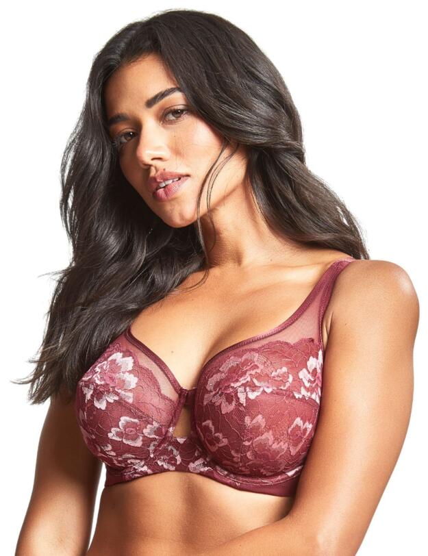 Panache Sabrina High Apex Balconnet Bra Red Rose 
