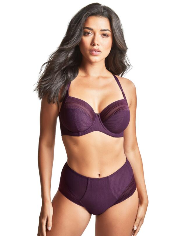 Panache Serene High Waist Brief Aubergine 