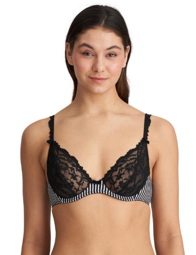  Marie Jo Sydny Plunge Bra Tuxedo Black