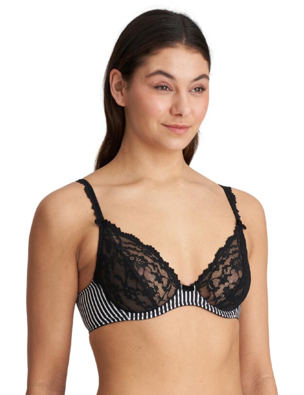  Marie Jo Sydny Plunge Bra Tuxedo Black