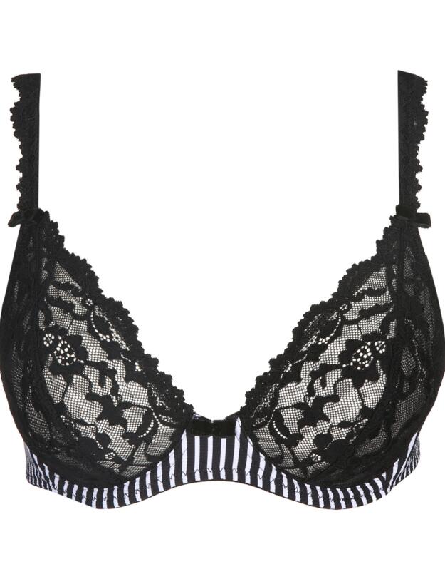 Marie Jo Sydny Plunge Bra Tuxedo Black