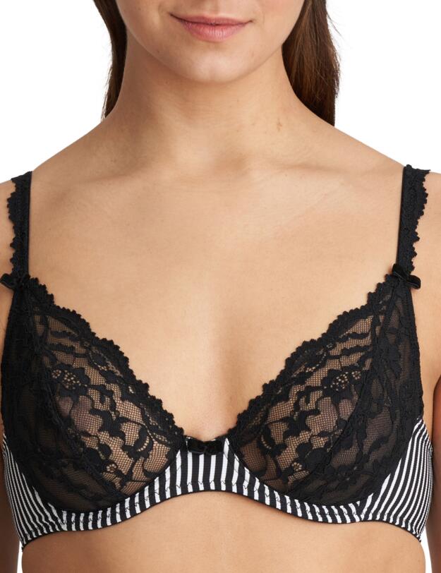  Marie Jo Sydny Plunge Bra Tuxedo Black
