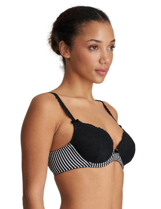 Marie Jo Sydny Heart Shape Bra Tuxedo Black