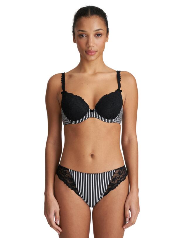 Marie Jo Sydny Heart Shape Bra Tuxedo Black