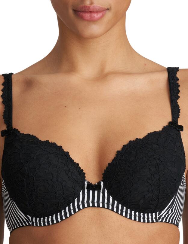Marie Jo Sydny Heart Shape Bra Tuxedo Black