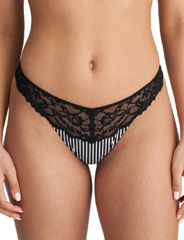 Marie Jo Sydny Thong Tuxedo Black