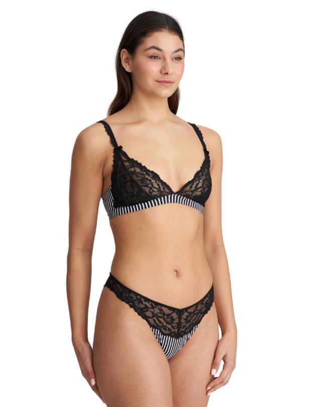 Marie Jo Sydny Thong Tuxedo Black