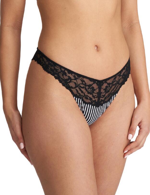 Marie Jo Sydny Thong Tuxedo Black