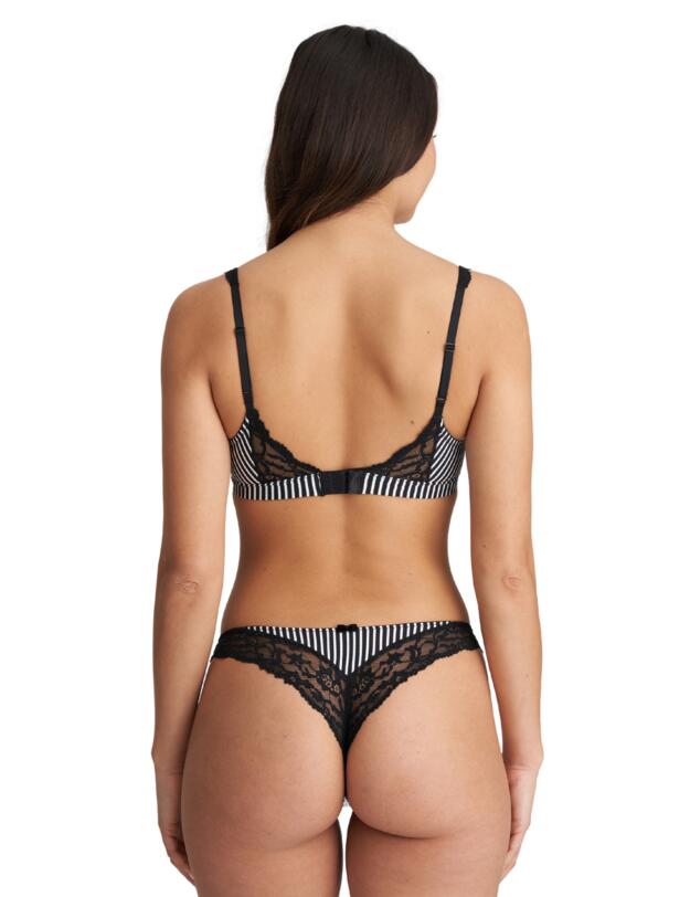 Marie Jo Sydny Thong Tuxedo Black