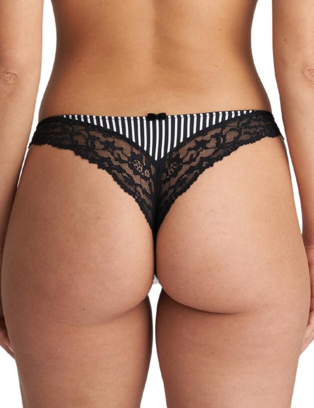 Marie Jo Sydny Thong Tuxedo Black
