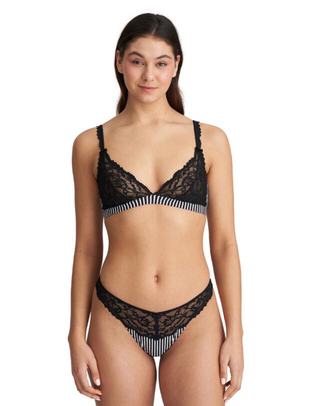 Marie Jo Sydny Thong Tuxedo Black