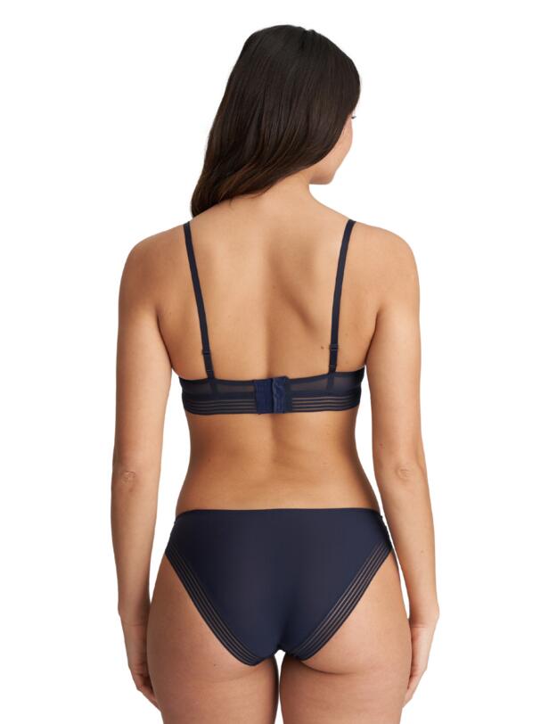 Marie Jo Tokuda Longline Triangle Bra Velvet Blue
