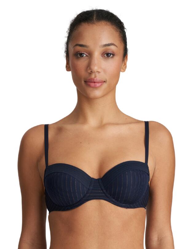 Marie Jo Tokuda Padded Balcony Bra Velvet Blue