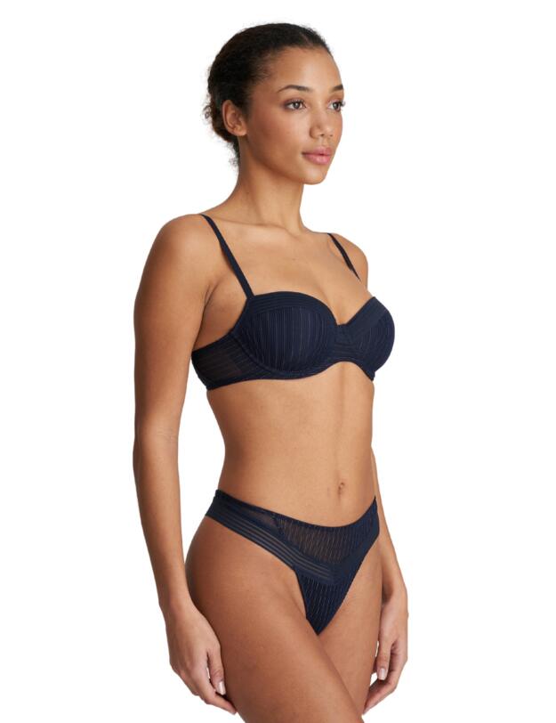 Marie Jo Tokuda Padded Balcony Bra Velvet Blue