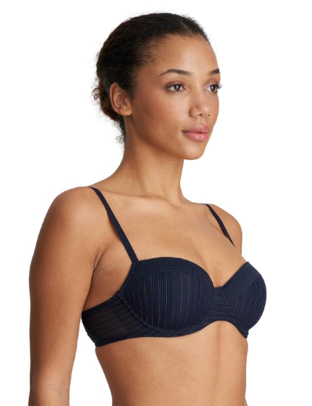 Marie Jo Tokuda Padded Balcony Bra Velvet Blue
