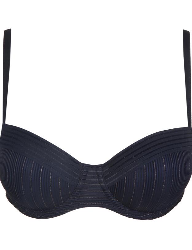 Marie Jo Tokuda Padded Balcony Bra Velvet Blue