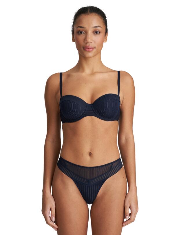 Marie Jo Tokuda Padded Balcony Bra Velvet Blue